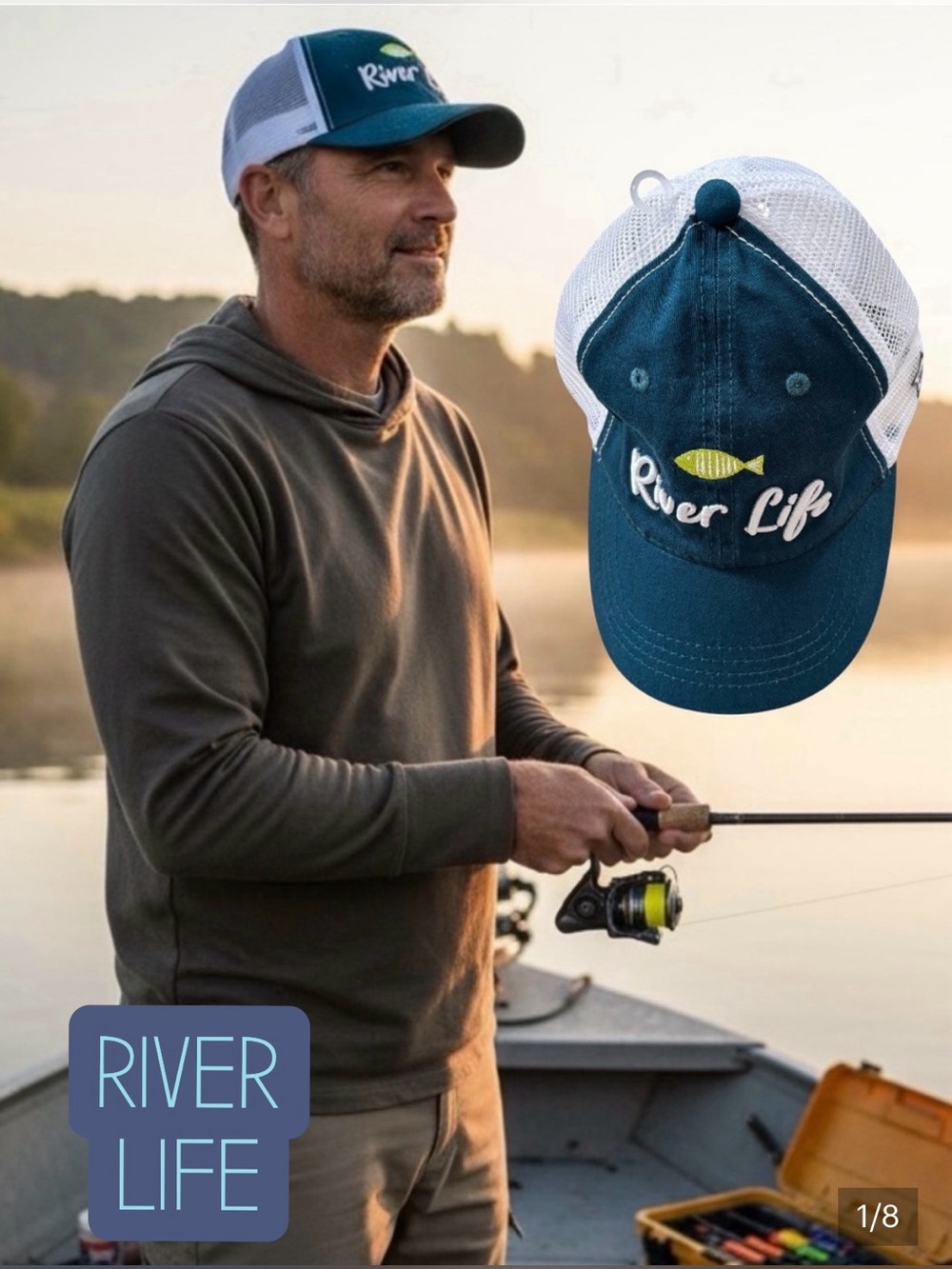 Unisex WE*PEOPLE River Life One Size Hand Washable Hat, Adjustable Strap